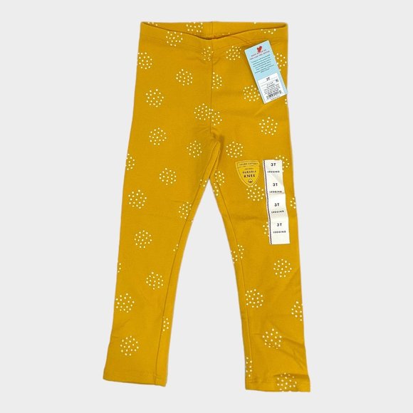 Girls Leggings Yellow Cat & Jack Size 3T - Picture 3 of 3